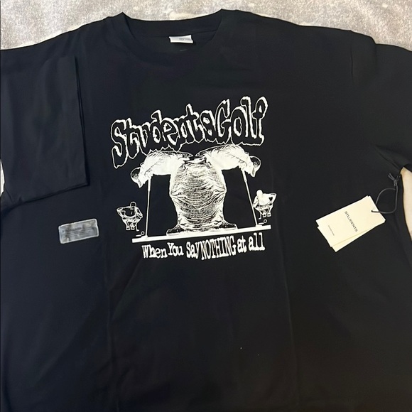 Students Golf Black Short Sleeve Tee - Picture 1 of 7